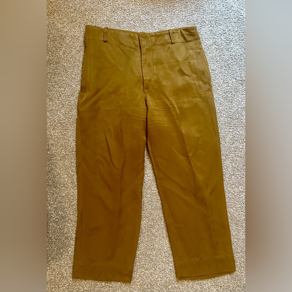 Zara Satin Effect Straight Leg Pants-M
